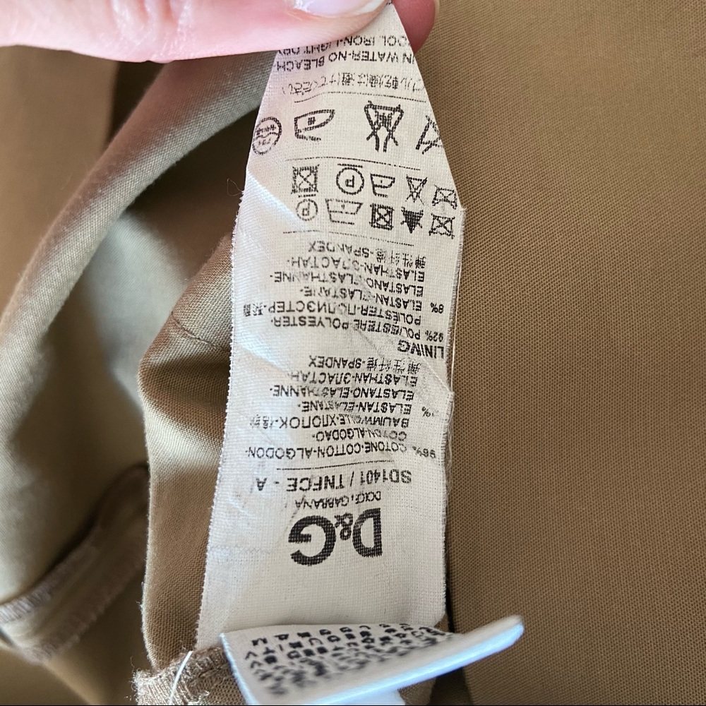 D&G | Midi Sheath Dress in Khaki - Picture 7 of 8